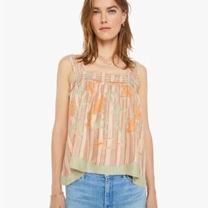 Natalie Martin Silk Jasmine Top – Chamomile Apricot Multi – Size L